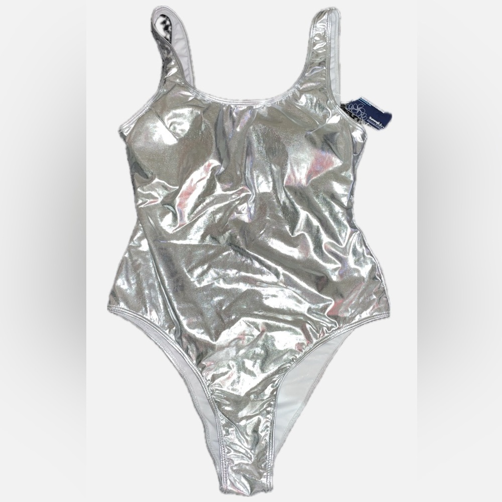 Summer mae Silver One Piece swimsuit-NWT